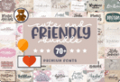 99% Off – Cute and Friendly Fonts Bundle: Commercial License | 78 Premium Fonts for Windows & Mac OS X