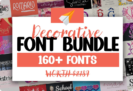Giveaway – Decorative Font and Monogram Bundle: Free 169 Premium Fonts by utopiabrand19 with Commercial License