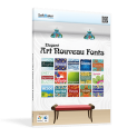 100% Giveaway on Elegant Art Nouveau Fonts – The most beautiful types of Art Nouveau – for Windows, Linux and Mac
