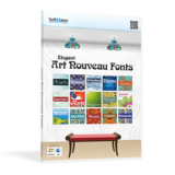100% Giveaway on Elegant Art Nouveau Fonts – The most beautiful types of Art Nouveau – for Windows, Linux and Mac