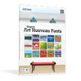 100% Giveaway on Elegant Art Nouveau Fonts – The most beautiful types of Art Nouveau – for Windows, Linux and Mac