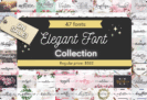 99% Off – Elegant Font Collection: 47 Premium Fonts With Commercial License | for Windows and Mac