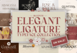 Giveaway – Elegant Ligature Font Bundle: Free 36 Premium Fonts by Typianesia | Commercial License for Branding, Invitations, and Creative Projects