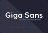 83% Off – Giga Sans Font Family Pack: 18 Fonts in 9 Different Weights | Commercial License – for Windows, Mac, Linux, Web