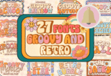 Giveaway – Groovy and Retro Font Bundle: Free Commercial License |  27 unique Groovy And Retro Fonts