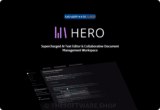 56% Off – HERO Lifetime Deal | Supercharged AI Text Editor & Collaborative Document Management Software – for Windows, Mac, Web App