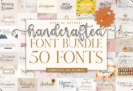 Font Giveaway – Handcrafted Font Bundle: Free 50 Premium Fonts | Commercial License