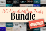 Giveaway – Handwritten Font Bundle: Free 80 Premium Fonts | Commercial Use License