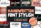Giveaway – Handwritten Stylish Font Bundle – 70 Unique Fonts for Branding, Invitations & More | Modern & Classic Lettering | Commercial License Included