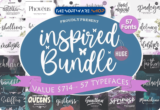 Font Giveaway – Inspired Huge Font Bundle: Free Commercial License | 57 Love-themed Fonts – for Windows & Mac OS X