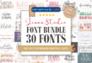 Font Giveaway – Jinan Studio Font Bundle: Free Commercial License | 30 Premium Fonts by Jinan Studio – for Windows, Mac OS X