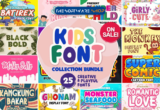 96% Off – Kids Font Collection Bundle: Commercial License | 25 Best Fonts for Kids – for WIndows & Mac OS X