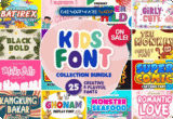 96% Off – Kids Font Collection Bundle: Commercial License | 25 Best Fonts for Kids – for WIndows & Mac OS X