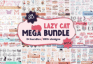 98% Off – Lazy Cat Mega Bundle: 280+ Graphics Encompassing Cats, Dogs, Flowers, Easter, Etc| Commercial License