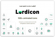 100% Giveaway: Lordicon – FREE Lifetime License: A Package of +500 Interactive, Animated Icons