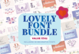 Giveaway – Lovely Font Bundle Vol.02: Free 30 Premium Fonts with Commercial License – for Windows, Linux, Mac OS X
