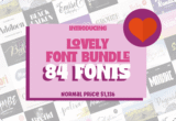 Giveaway – Lovely Font Bundle: Free Commercial License | 84 Stunning Fonts for Every Creative Project