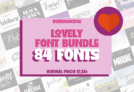 Giveaway – Lovely Font Bundle: Free Commercial License | 84 Stunning Fonts for Every Creative Project