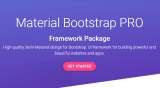 25% Discount on Material Bootstrap PRO – Limitless Beautiful Premium Components – Free Gift: Blog & Landing Page Template