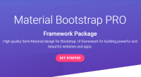25% Discount on Material Bootstrap PRO – Limitless Beautiful Premium Components – Free Gift: Blog & Landing Page Template