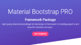 25% Discount on Material Bootstrap PRO – Limitless Beautiful Premium Components – Free Gift: Blog & Landing Page Template