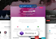 50% Off on Material Kit Pro Bootstrap 4 – Premium Bootstrap Material Design UI Kit (Web Element)
