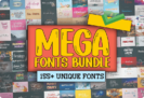 Giveaway – Mega Fonts Bundle: Free 158 Premium Fonts by Pidco.art with Commercial License