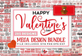 Giveaway – Mega Valentine’s Day Designs Bundle: Free Commercial License | 285 SVG, PNG, EPS, and DXF Design Files