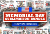 Giveaway – Memorial Day Sublimation Bundle: 20 Design for Memorial Day and the 4th of July + Commercial License