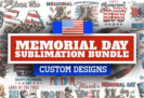 Giveaway – Memorial Day Sublimation Bundle: 20 Design for Memorial Day and the 4th of July + Commercial License