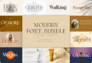Giveaway – Modern Font Bundle: Free Premium License  | 10+ Best Ligature Fonts