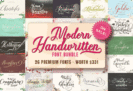 Giveaway – Modern Handwritten Font Bundle: Free 26 Elegant Script Fonts with Swashes & PUA Encoding | Commercial License Included