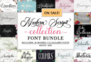 Modern Script Collection Font Bundle: Free 36 Premium Script & Handwritten Fonts for Logos, Invitations, Branding, and Merch | PUA Encoded | Commercial License Included