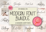 Giveaway – Modern Script Font Bundle Vol.1: Free 22 Elegant Handwritten Fonts | Commercial License