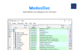 Software Giveaway – ModusDoc 7.4.336: Free Full Version – Information Data Cataloger – for Windows