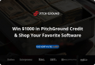 100% Giveaway: Win $1000 in PitchGround Credit & Shop Your Favorite Software for FREE!