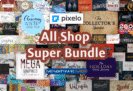 99% Off + 10% Off on Pixelo All Shop Super Bundle – 7 Design Bundle in 1 with Lifetime Extended License