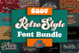 Giveaway – Retro Style Font Bundle: 20 Retro-Themed Fonts with Commercial License
