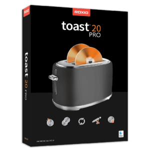55% Off + 2 Bonus Items – Roxio Toast 20 Pro | A Powerful Media Editing Suite & Blu-ray and DVD Burner – for Mac
