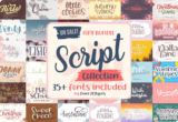 Font Giveaway – Script Collection Font Bundle: Free 36 Beautiful Fonts With Commercial License – For Windows & mac OS X