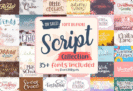 Font Giveaway – Script Collection Font Bundle: Free 36 Beautiful Fonts With Commercial License – For Windows & mac OS X