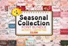 Giveaway – Seasonal Collection Font Bundle: Free 80 Premium Fonts | Commercial License