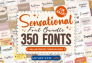 Giveaway – Sensational Font Bundle: 350 Premium Fonts + Commercial License – for Windows and Mac OS X
