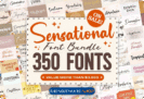 Giveaway – Sensational Font Bundle: 350 Premium Fonts + Commercial License – for Windows and Mac OS X
