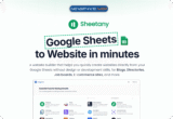 66% Off – Sheetany: Lifetime Access | No-Code Google Sheet to Website Builder with Fast & Secure Cloud Hosting
