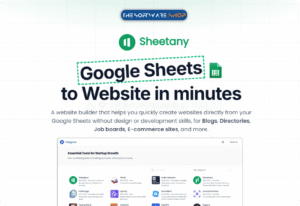 74% Off – Sheetany Premium: Lifetime Access | No-Code Google Sheet to Website Builder with Fast & Secure Cloud Hosting