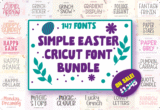 Giveaway – Simple Easter Cricut Font Bundle: Free  147 Premium Fonts for DIY Crafts, Cricut Projects, Greeting Cards, and T-Shirts | Commercial License Included