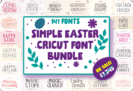 Giveaway – Simple Easter Cricut Font Bundle: Free  147 Premium Fonts for DIY Crafts, Cricut Projects, Greeting Cards, and T-Shirts | Commercial License Included