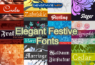 Font giveaway – Elegant Festive Fonts: Free Full Version – 52 Festive Fonts for Windows, Linux, and Mac