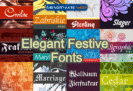 Font giveaway – Elegant Festive Fonts: Free Full Version – 52 Festive Fonts for Windows, Linux, and Mac